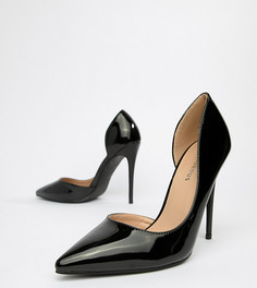 Черные туфли-лодочки для широкой стопы Glamorous DOrsay - Черный