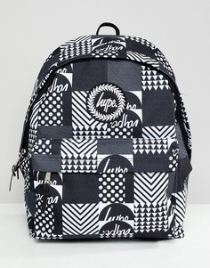 Рюкзак с монохромным геометрическим принтом Hype - Черный