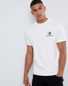 Белая футболка с маленьким логотипом Converse - Белый