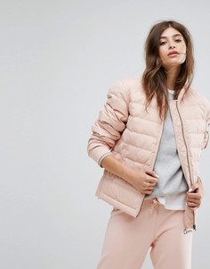 Розовая дутая куртка Converse - Розовый