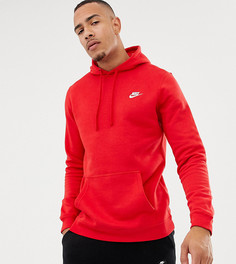 Худи красного цвета с логотипом-галочкой Nike 804346-657 - Красный