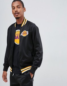 Черная спортивная куртка с логотипом команды L.A. Lakers Mitchell & Ness - Черный