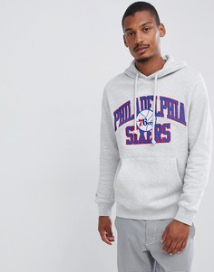 Худи серого цвета Mitchell & Ness Philadelphia 76Ers - Серый