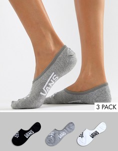 Набор из 3 пар невидимых носков Vans - Мульти