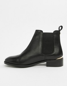 Черные кожаные ботинки челси Office Bramble - Черный