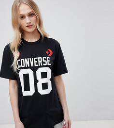 Черная футболка с короткими рукавами Converse - Черный