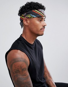 Бандана с тропическим принтом ASOS DESIGN - Черный