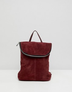 Замшевый рюкзак ASOS DESIGN - Красный