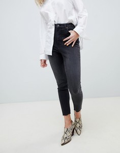 Выбеленные джинсы в винтажном стиле с завышенной талией Cheap Monday - Черный