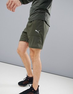 Шорты цвета хаки Puma Running 517000-03 - Зеленый