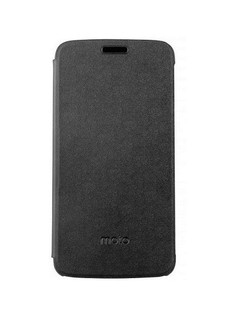 Аксессуар Чехол для Motorola Moto E Lenovo Flip Cover Black-WW PG38C01793