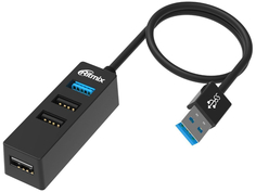 Хаб USB Ritmix CR-3402 USB 4-ports Black