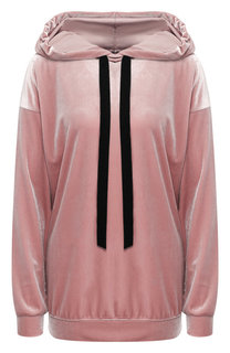 Бархатный пуловер с капюшоном Pietro Brunelli