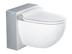 Подвесной унитаз-биде GROHE Sensia, готовый набор с электронным управлением (без инсталляции), матовый хром, белый (39111LP0)