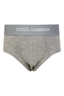 Серые трусы для мальчиков (2 шт.) Dolce&Gabbana Kids