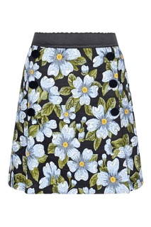 Юбка с цветочным узором Dolce&Gabbana Kids