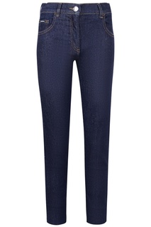Синие джинсы с аппликацией Dolce&Gabbana Kids