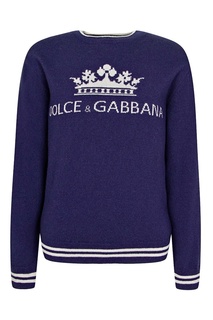 Джемпер с контрастным логотипом Dolce&Gabbana Kids