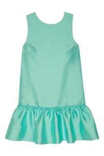 Бирюзовое мини-платье с оборкой T Skirt