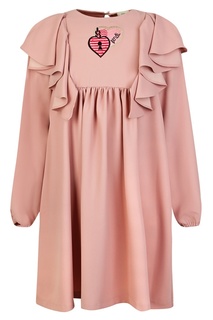 Платье с длинными рукавами Fendi Kids
