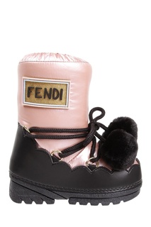 Контрастные детские сапоги Fendi Kids