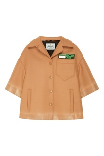 Бежевый жакет Prada