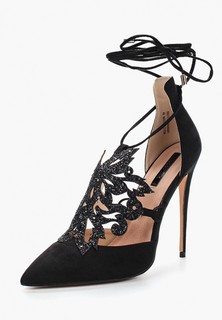 Туфли LOST INK ARIEL FLORAL APPLIQUE HEEL