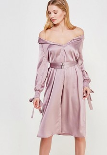 Платье LOST INK OFF THE SHOULDER SATIN DRESS