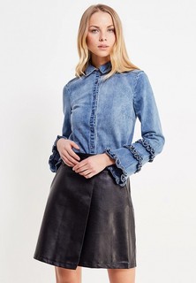 Рубашка джинсовая LOST INK FRILL SLEEVE DENIM SHIRT