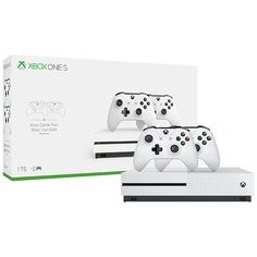 Игровая консоль Xbox One Microsoft S 1TB белая с двумя геймпадами