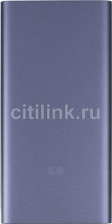 Внешний аккумулятор XIAOMI Mi Power Bank 2S, 10000мAч, черный