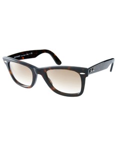 Черепаховые очки-вайфареры с градиентными линзами Ray-Ban Original - Коричневый