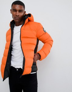 Оранжевая дутая куртка с капюшоном Good For Nothing - Оранжевый