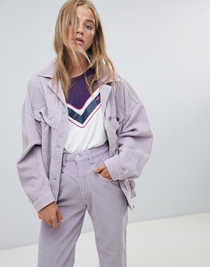 Вельветовая oversize-куртка Wrangler - Фиолетовый