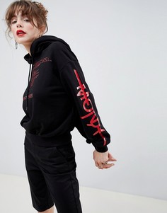 Худи с принтом в виде текста программной ошибки Cheap Monday - Черный