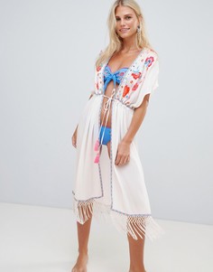 Белая пляжная туника Accessorize dreamweaver - Мульти