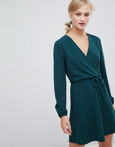 Платье мини с запахом JDY - Зеленый