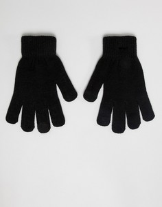 Вязаные перчатки Pieces - Черный