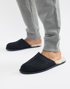 Темно-синие замшевые слипперы UGG Scuff - Темно-синий