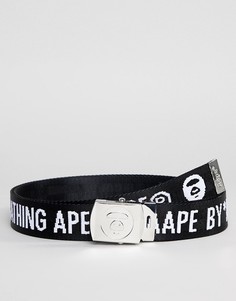 Черный ремень AAPE By A Bathing Ape - Черный