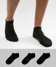 Комплект из 3 пар ультракоротких носков New Balance - Черный