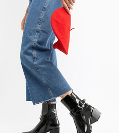 Черные ботильоны для широкой стопы в стиле вестерн RAID - Черный