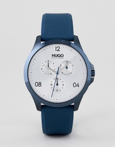 Синие часы с силиконовым ремешком HUGO 1530037 Risk - Синий