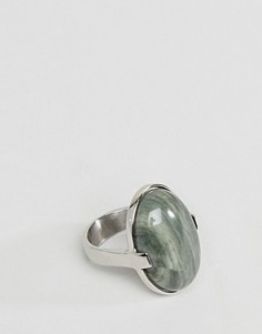 Кольцо с массивным зеленым камнем Dyrberg/Kern - Золотой