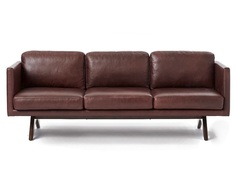 Трехместный диван turella tri (icon designe) коричневый 220x76x92 см.