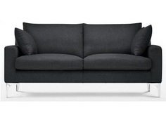 Двухместный диван collar (icon designe) черный 180x85x92 см.