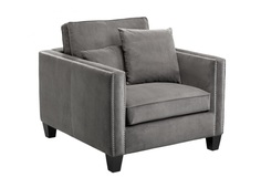 Кресло shah (icon designe) серый 96x92x105 см.