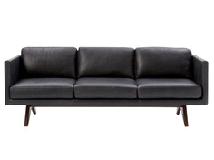 Трехместный диван turella tri (icon designe) черный 220x76x92 см.