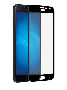 Аксессуар Защитное стекло для Samsung Galaxy J4 2018 DF Fullscreen+Fullglue sColor-42 Black