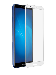 Аксессуар Защитное стекло для Huawei Honor 7A Pro/Y6 /Honor 7C/Y6 Prime 2018 DF Fullscreen+Fullglue hwColor-54 White